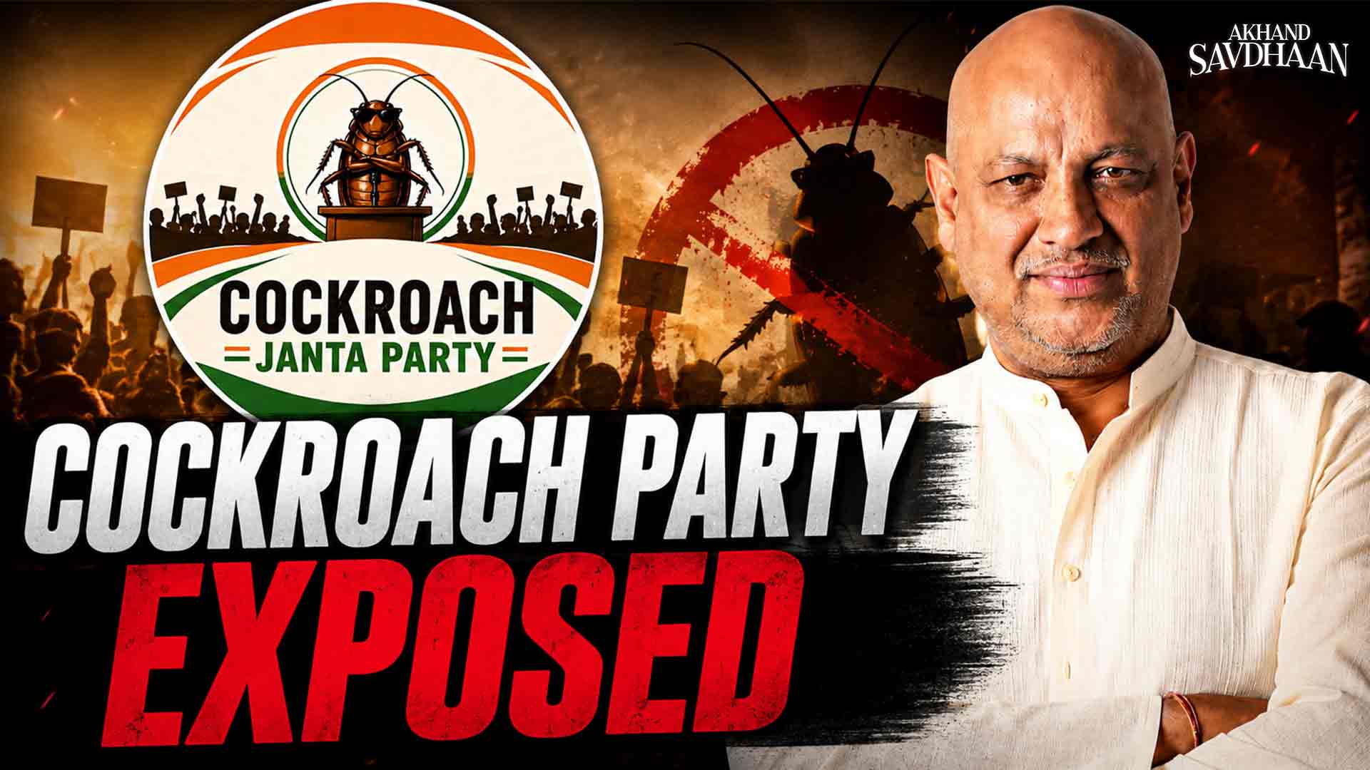Cockroach Janta Party का पूरा सच | भारत के खिलाफ Narrative War? | Akhand Savdhaan