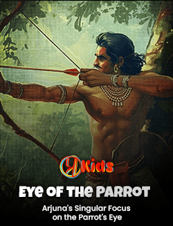 Eye of the Parrot- Arjuna's Singular Focus on the Parrot's Eye | By Deepali Patwadkar